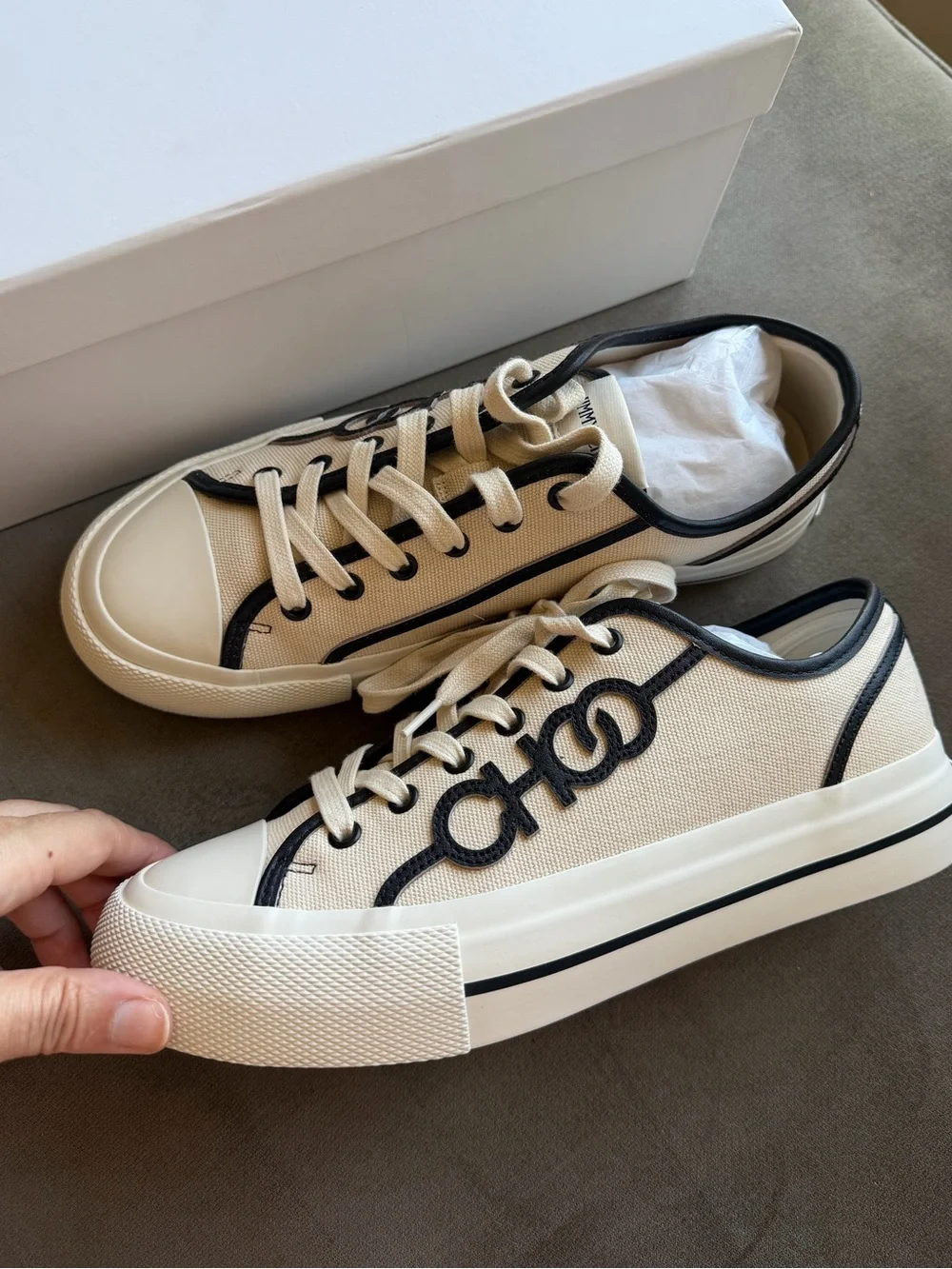 Jimmy Choo Fenix lace-up fastening sneakers